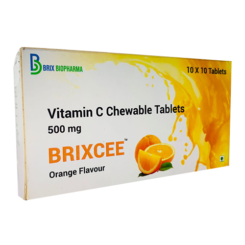 Brixcee 500Mg Vitamin C Chewable Tablets General Medicines