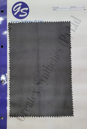 Net Mesh Fabric DN 285 - Industrial Use Material,  Plain Black Color | Versatile Texture for Diverse Applications