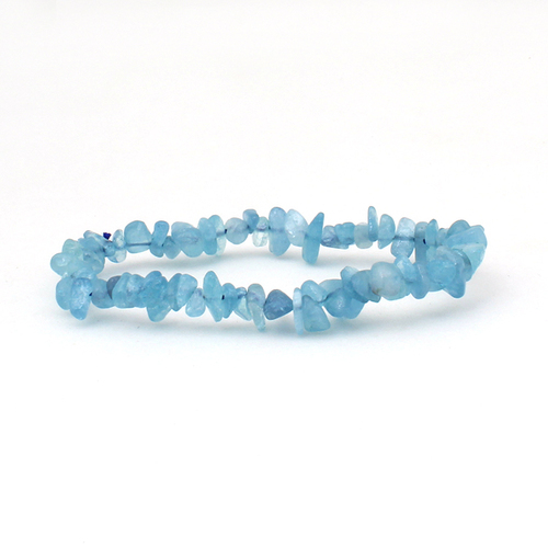 Blue Aquamarine Chips Bracelet