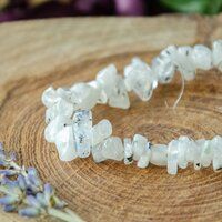 White Moonstone Chips Bracelet