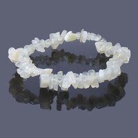 White Moonstone Chips Bracelet