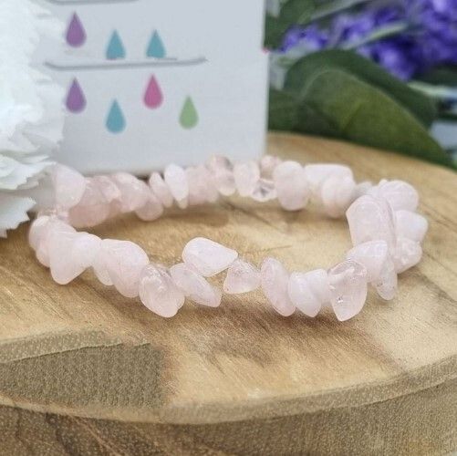 Rose Quartz Chips Bracelet