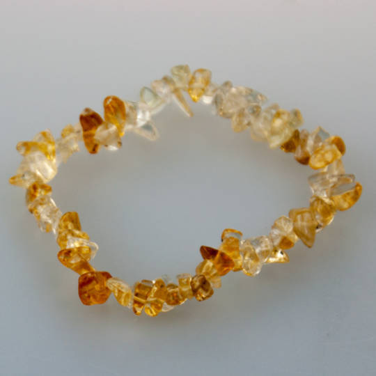 Yellow Citrine Chips Bracelet