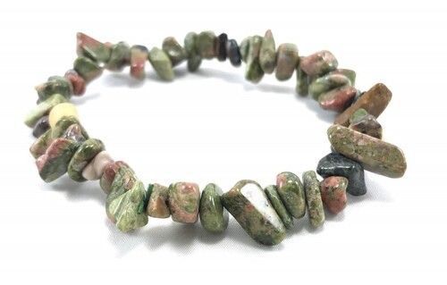 Unakite Chips Bracelet