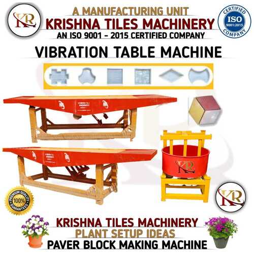 Blue And Yellow Paver Block D Moulding Machine