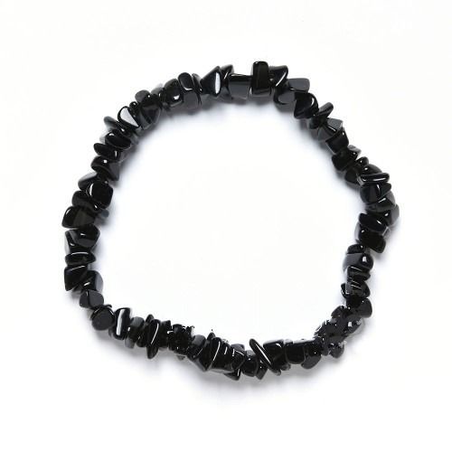 Black Obsidian Chips Bracelet