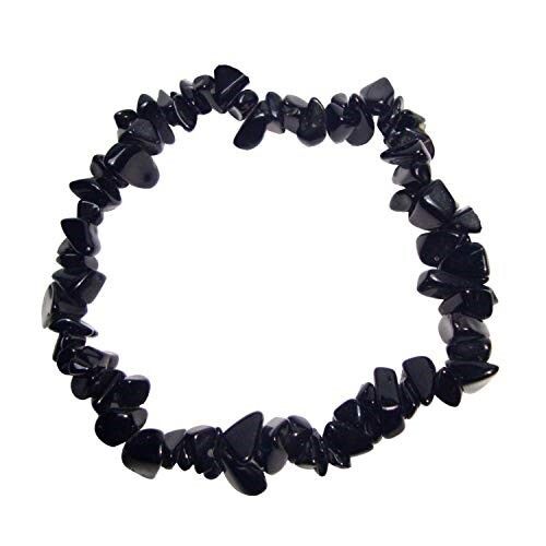 Black Obsidian Chips Bracelet