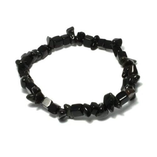 Black Obsidian Chips Bracelet