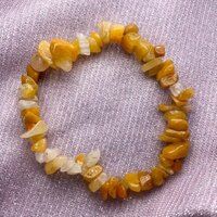 Yellow Aventurine Chips Gemstone Bracelet