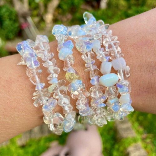 Opalite Gemstone Chips Bracelet