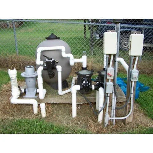 White 3 Phase Swimming Pool Filtration System