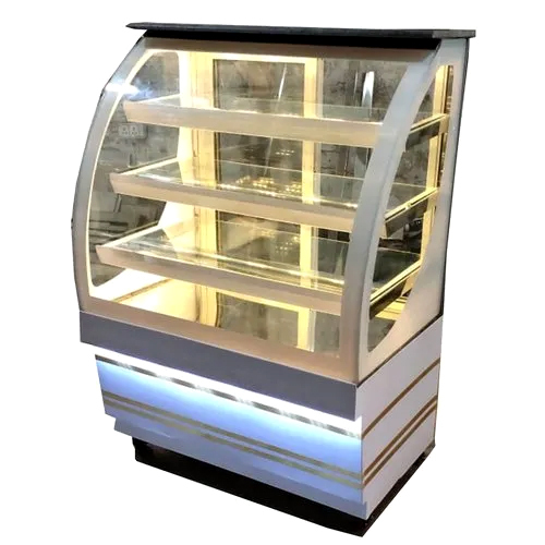Metal Bend Glass Bakery Display Counter
