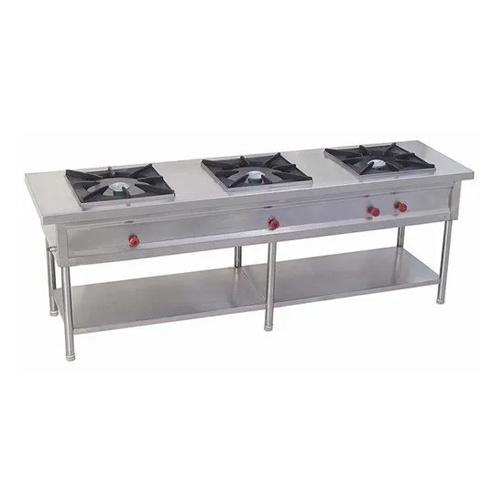 Indian Three Burner Range Interior Coating: Polished