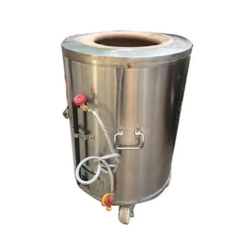 Stainless Steel Round Tandoor - Electric Powered, Commercial Grade Design | Versatile Cooking Solution for Restaurants and Catering