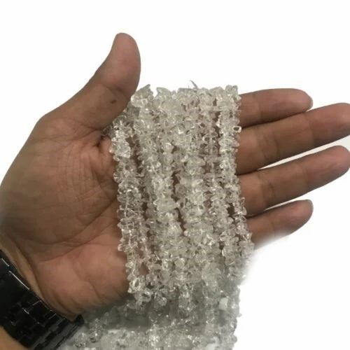 Crystal Clear Quartz Chips Strand