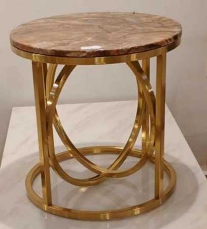 IRON GOLD FINISHED TABLE