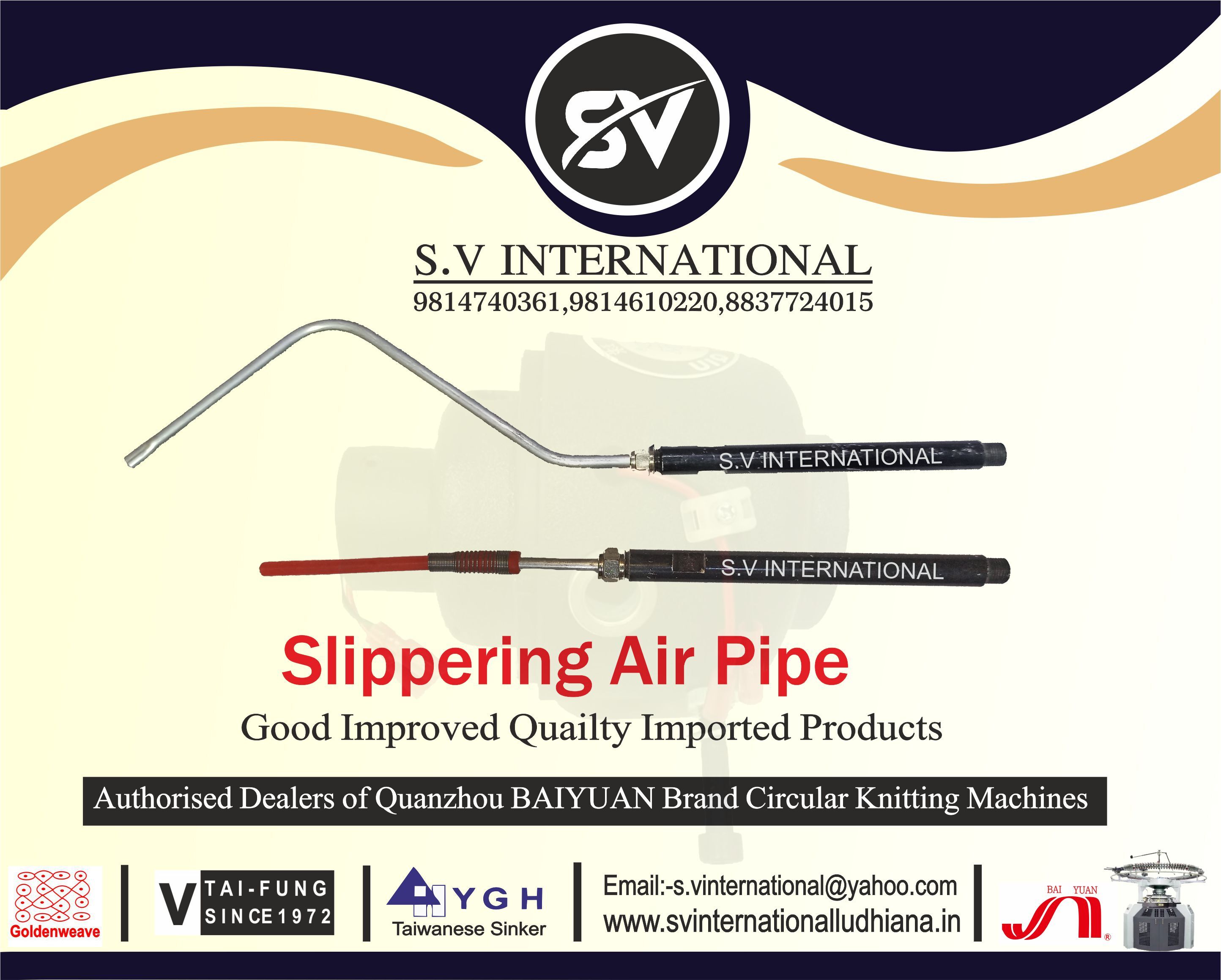 Slippering Air Pipe