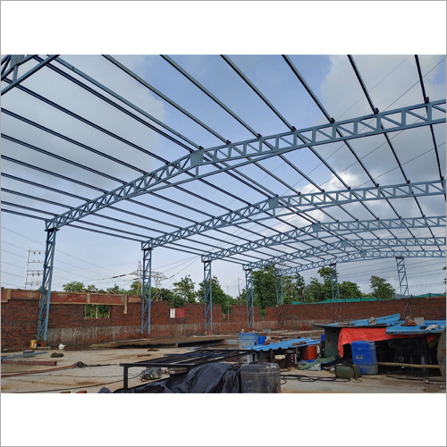 As Per Requirement Steel Prefab Truss Roofing Shed