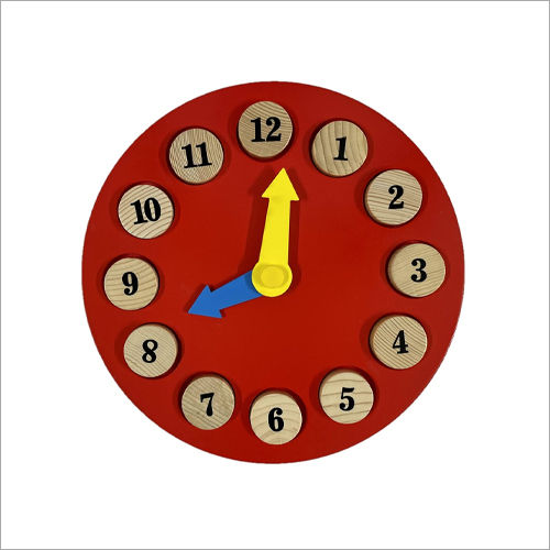 Wooden Toy Educational Puzzle Clock Age Group: 3 Year Plus