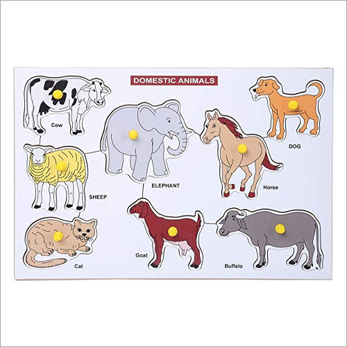 Wooden Domestic Animals Puzzles Age Group: 3 Year Plus