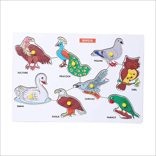 Wooden Puzzle Board Birds Age Group: 3 Years Plus