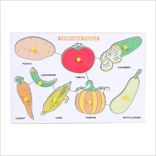 Wooden Puzzle Board Of Vegetables
