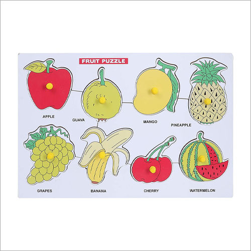 Wooden Puzzle Board Fruits Age Group: 3 Year Plus