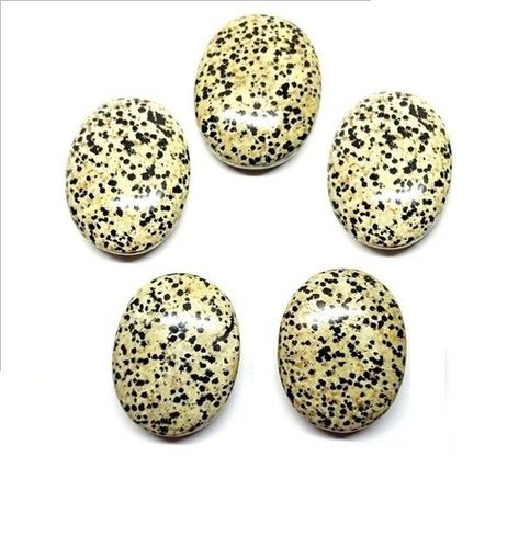 Beautiful Dalmatian Jasper Gemstone Palm stone