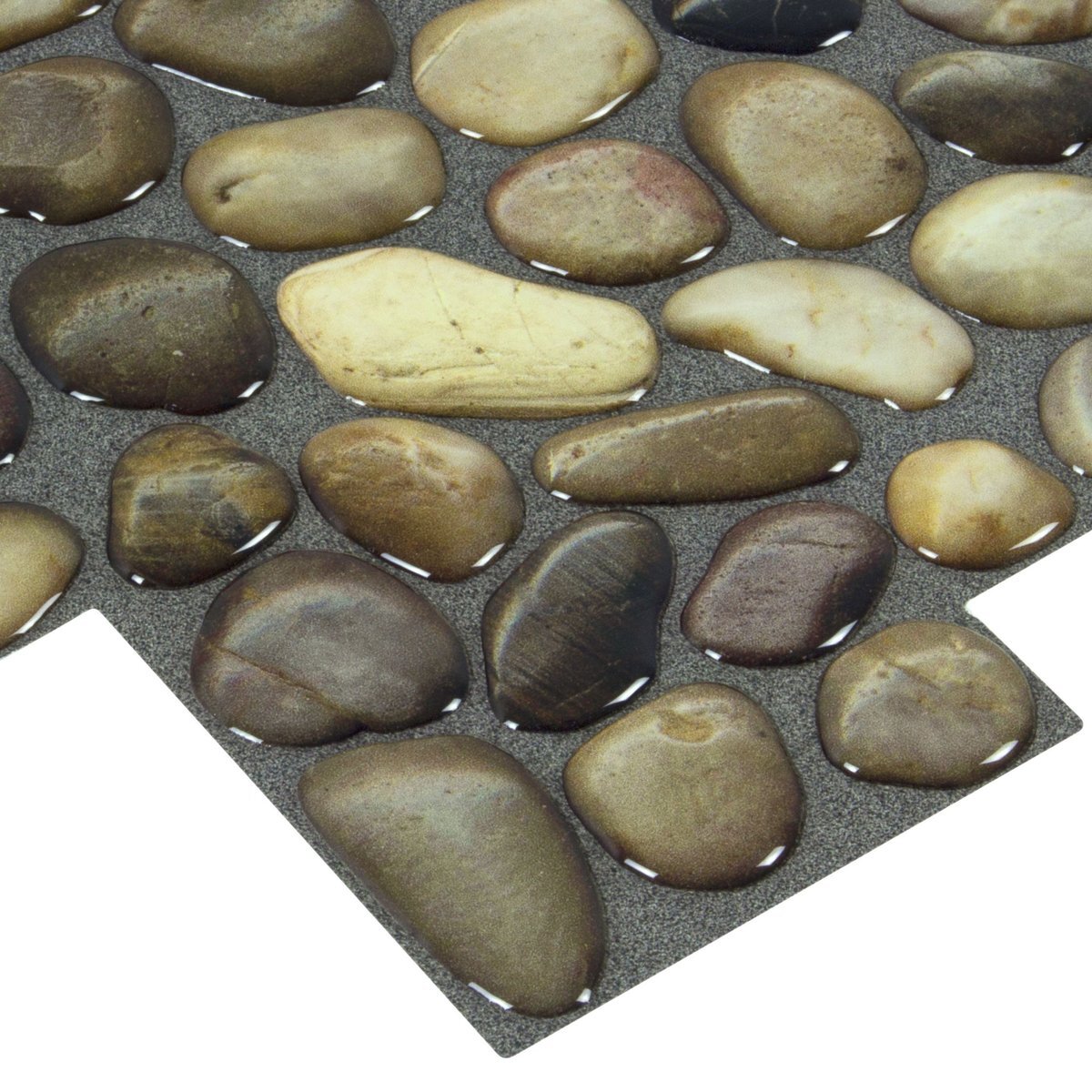 Natural mix flat color stepping stone flooring pathway broen and red flat loose pebbles stone rocks for decoration natural carpet