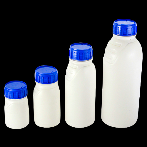 White-Blue White Plastic Bottle