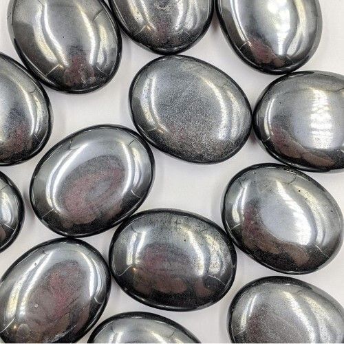 High Quality Hematite Palm Stone