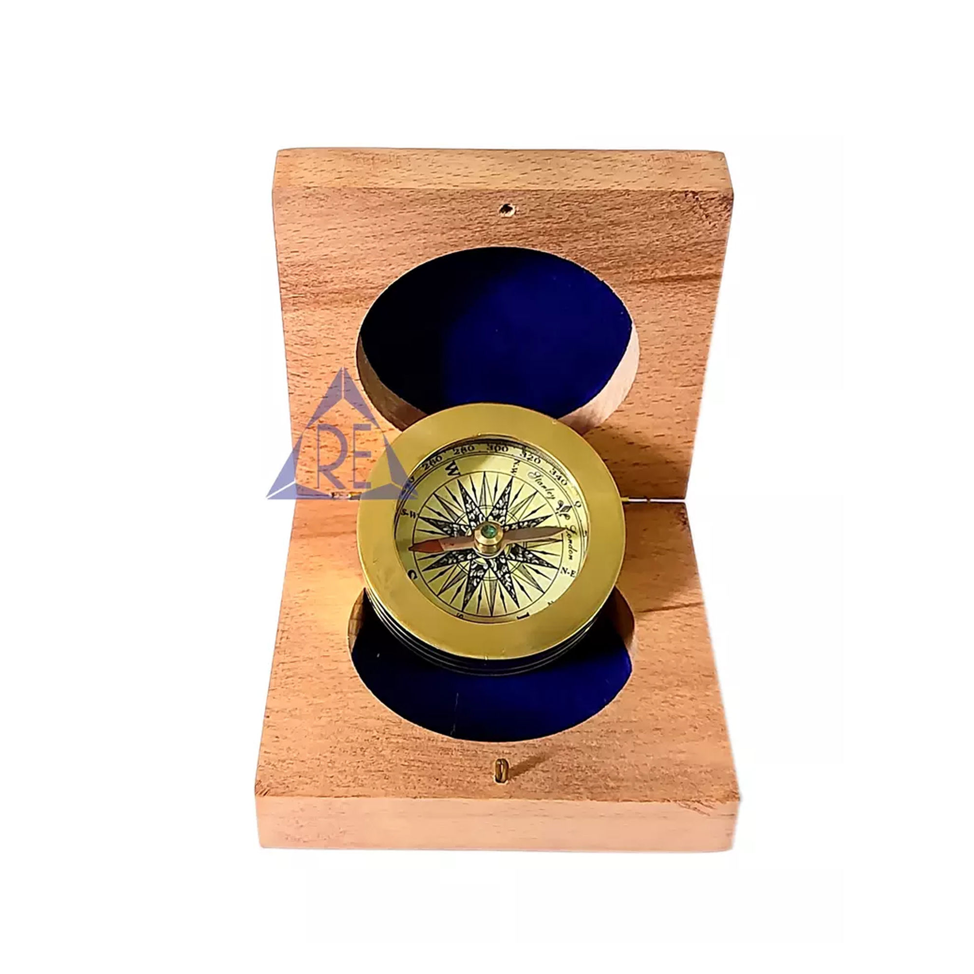 Brass Paper Weight Compass With Wooden Box Engraved Gift Birthday Wedding Christmas Husband Anniversary Gift