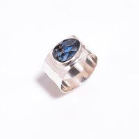 925 sterling silver rings with natural gemstones