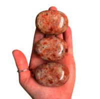 Beautiful Sunstone Gemstone Palm stone