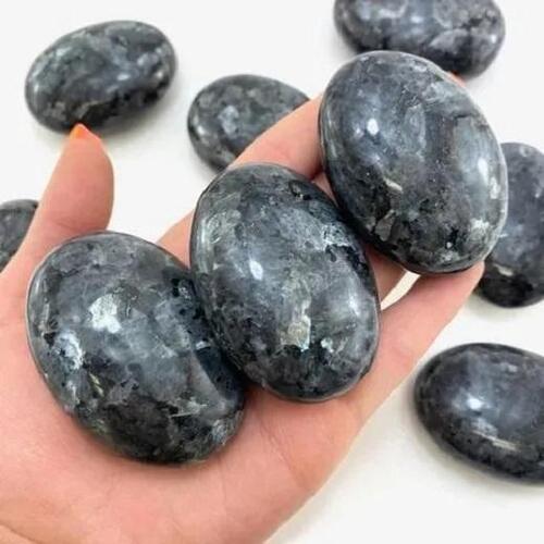 Beautiful Larvikite Gemstone Palm stone