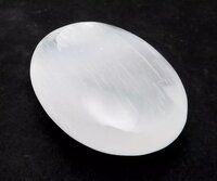 Beautiful White Selenite Gemstone Palm stone