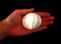 Beautiful White Selenite Gemstone Palm stone