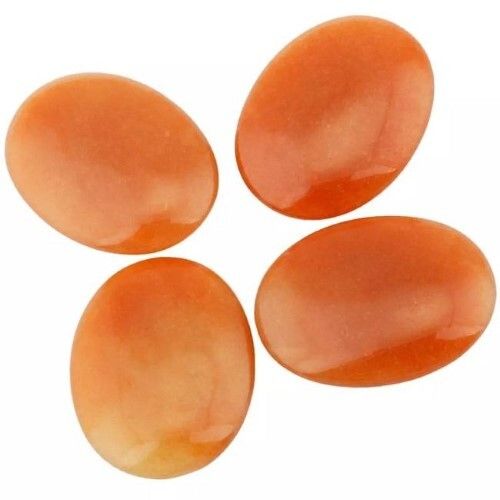 Beautiful Red Aventurine Gemstone Palm Stone