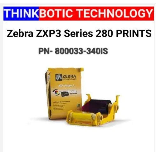 Yellow Zebra Zxp Series 3 Full Panel Colour Ribbon