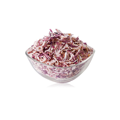 Dehydrated Pink Onion flakes.