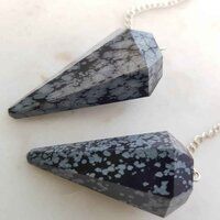 Snowflake Gemstone Dowsing Cone Pendulum