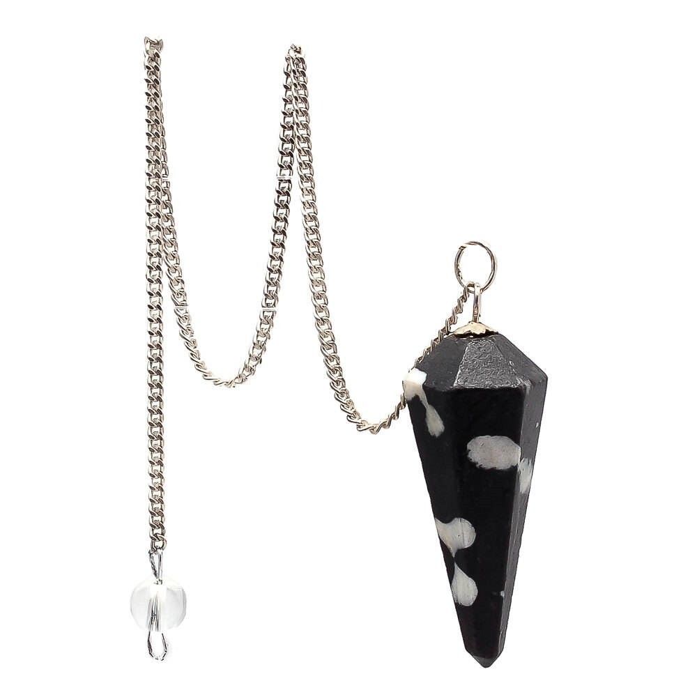 Snowflake Gemstone Dowsing Cone Pendulum