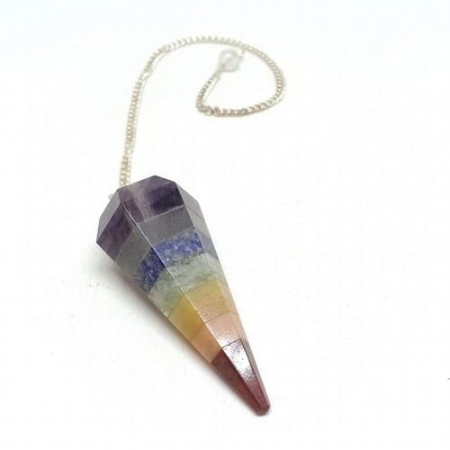 Pendants 7 Chakra Gemstone Dowsing Cone Pendulum