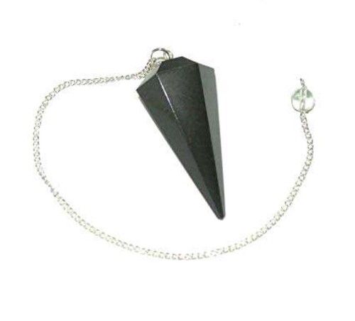 Black Obsidian Gemstone Dowsing Cone Pendulum