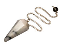 Rainbow Moon Stone dowsing cone pendulum