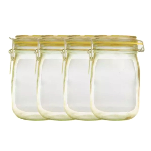 Jar Shape Transparent Pouch