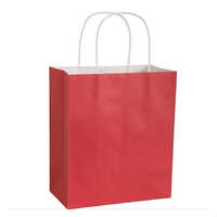 9.75x9x4 Inch Red Shopping Bag