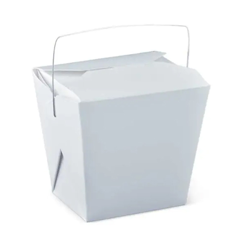 300 GSM White Food Bucket With Handle