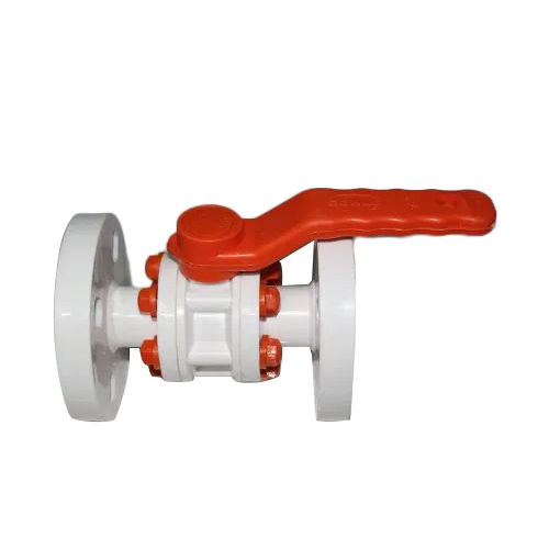 White Industrial End Ball Valve