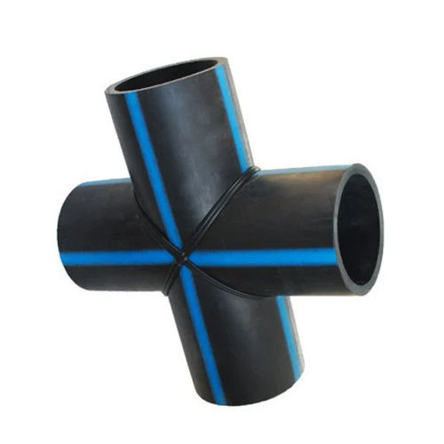 Black Hdpe Cross Tee Fitting